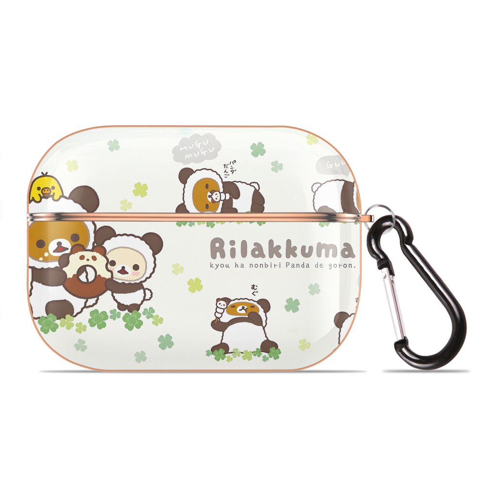 （画像用） リラックマ リラックマ キイロイトリ Rilakkuma Korilakkuma Kiiroitori 【AirPods Pro用】ハードシェル保護ケース｜耐衝撃・防指紋・カラビナ付き商品仕様