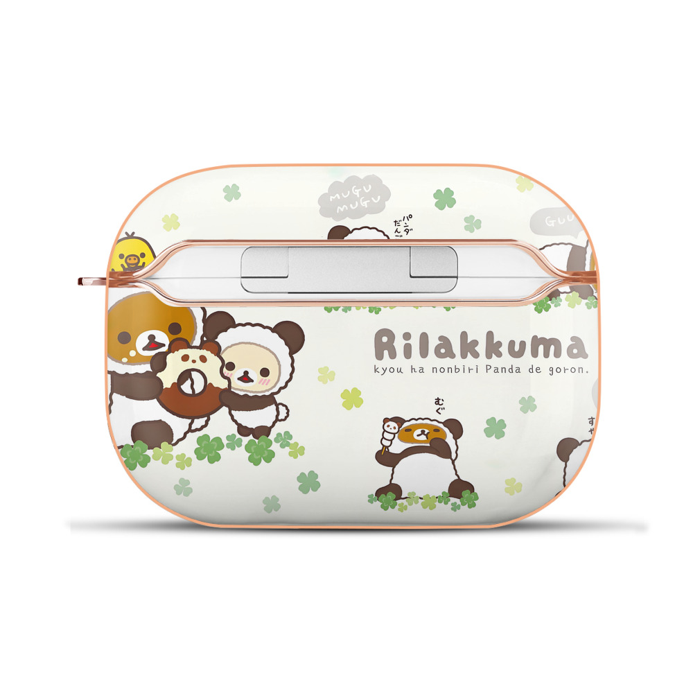 （画像用） リラックマ リラックマ キイロイトリ Rilakkuma Korilakkuma Kiiroitori 【AirPods Pro用】ハードシェル保護ケース｜耐衝撃・防指紋・カラビナ付き商品仕様