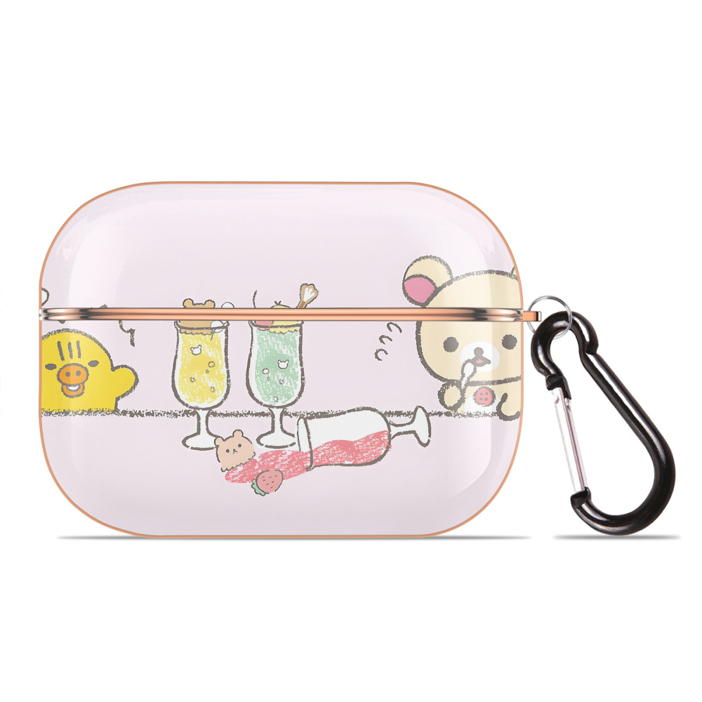 （画像用） リラックマ リラックマ キイロイトリ Rilakkuma Korilakkuma Kiiroitori 【AirPods Pro用】ハードシェル保護ケース｜耐衝撃・防指紋・カラビナ付き商品仕様