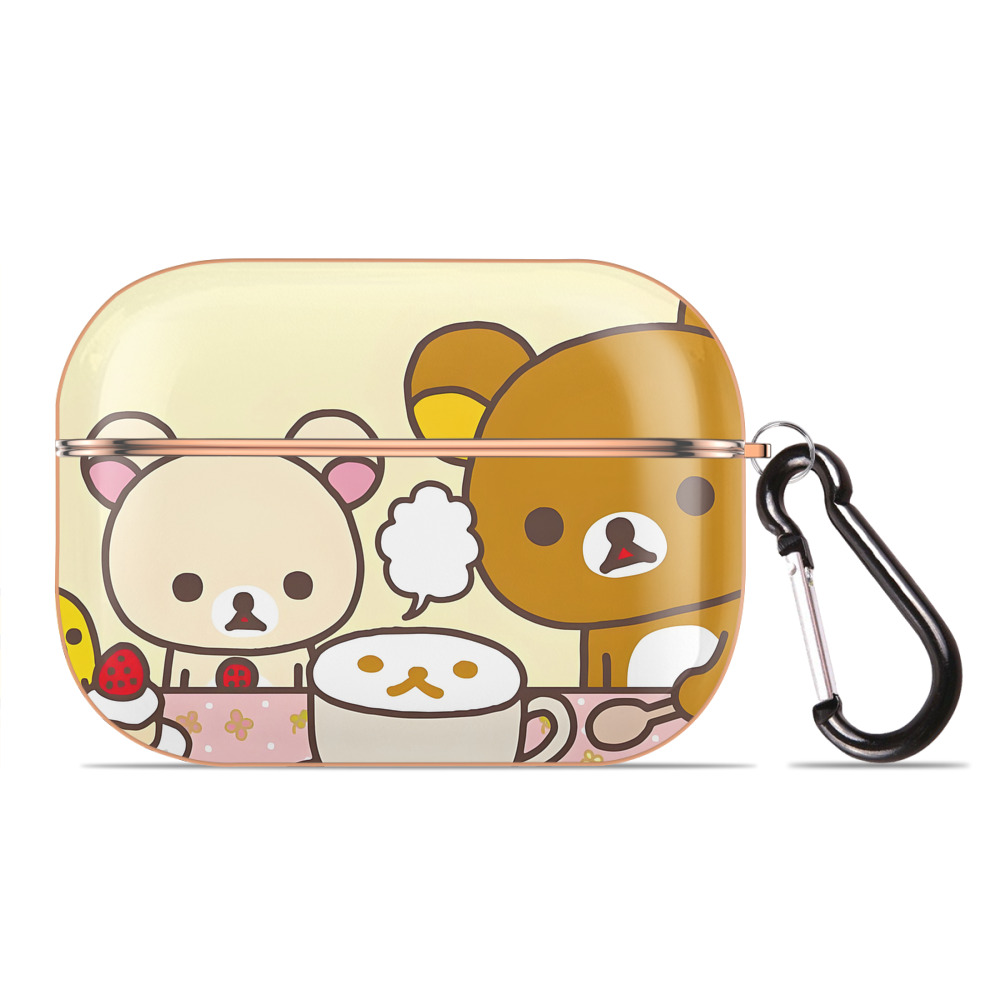 （画像用） リラックマ リラックマ キイロイトリ Rilakkuma Korilakkuma Kiiroitori 【AirPods Pro用】ハードシェル保護ケース｜耐衝撃・防指紋・カラビナ付き商品仕様