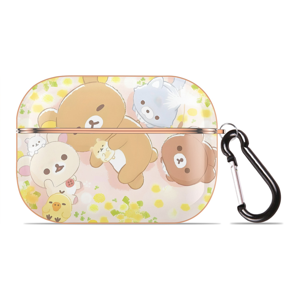 （画像用） リラックマ リラックマ キイロイトリ Rilakkuma Korilakkuma Kiiroitori 【AirPods Pro用】ハードシェル保護ケース｜耐衝撃・防指紋・カラビナ付き商品仕様
