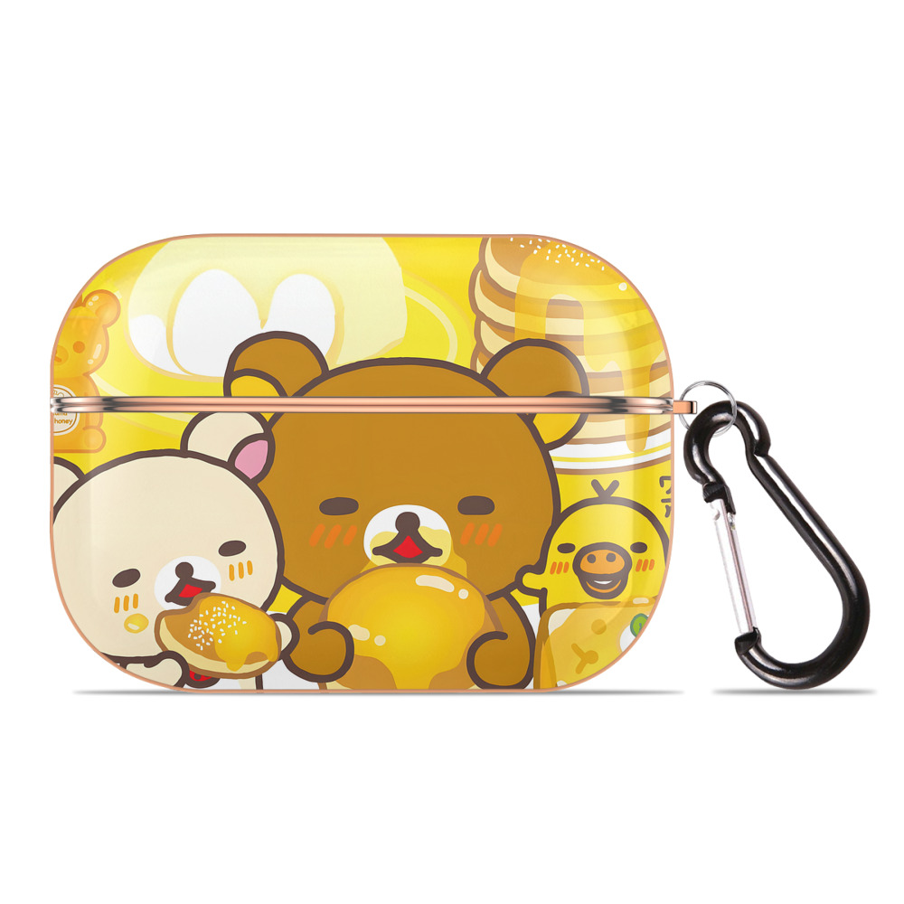 （画像用） リラックマ リラックマ キイロイトリ Rilakkuma Korilakkuma Kiiroitori 【AirPods Pro用】ハードシェル保護ケース｜耐衝撃・防指紋・カラビナ付き商品仕様