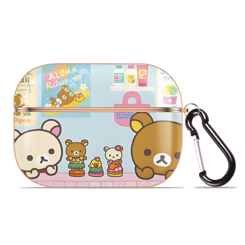 （画像用） リラックマ リラックマ キイロイトリ Rilakkuma Korilakkuma Kiiroitori 【AirPods Pro用】ハードシェル保護ケース｜耐衝撃・防指紋・カラビナ付き商品仕様