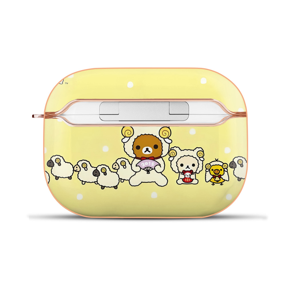 （画像用） リラックマ リラックマ キイロイトリ Rilakkuma Korilakkuma Kiiroitori 【AirPods Pro用】ハードシェル保護ケース｜耐衝撃・防指紋・カラビナ付き商品仕様