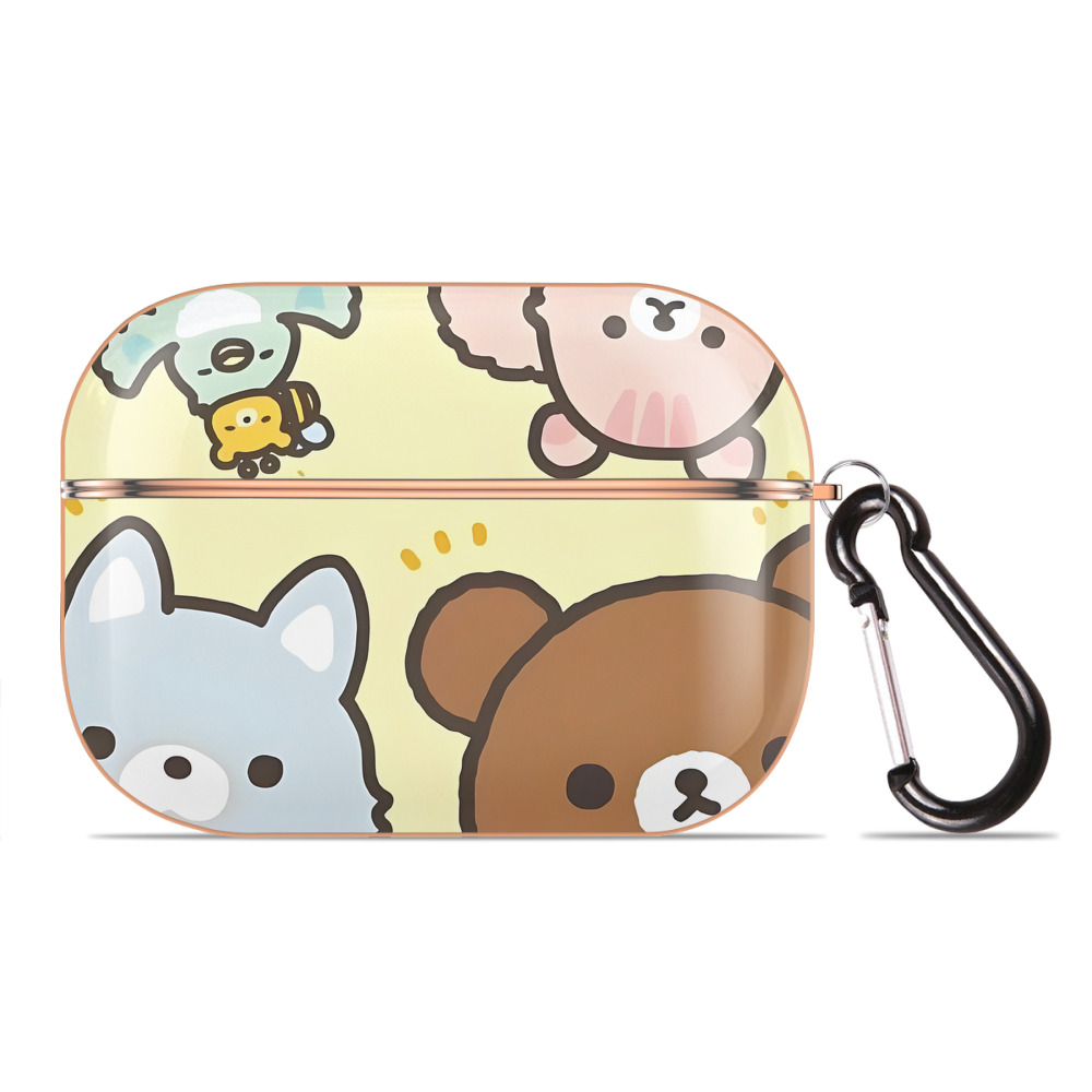 （画像用） リラックマ リラックマ キイロイトリ Rilakkuma Korilakkuma Kiiroitori 【AirPods Pro用】ハードシェル保護ケース｜耐衝撃・防指紋・カラビナ付き商品仕様