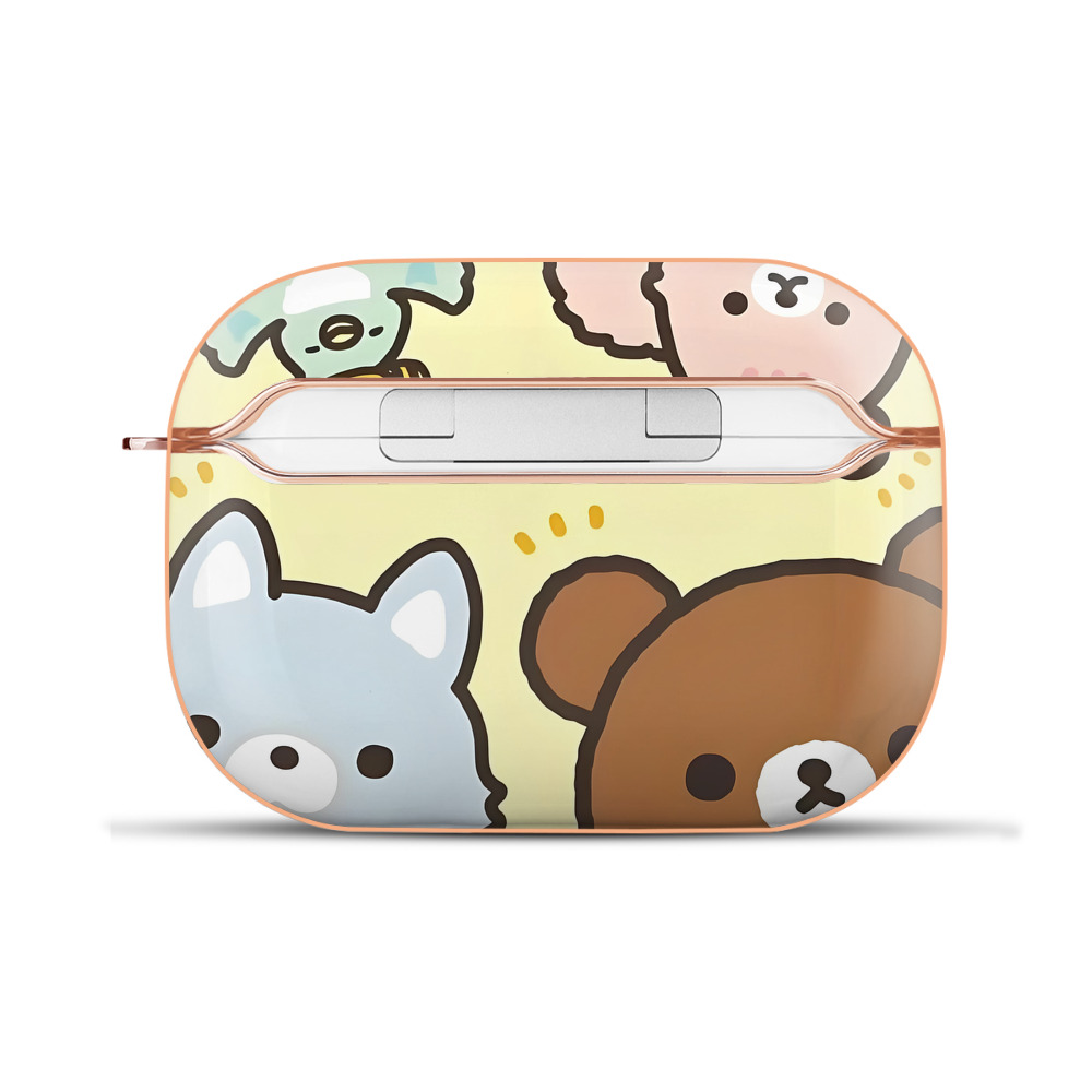 （画像用） リラックマ リラックマ キイロイトリ Rilakkuma Korilakkuma Kiiroitori 【AirPods Pro用】ハードシェル保護ケース｜耐衝撃・防指紋・カラビナ付き商品仕様