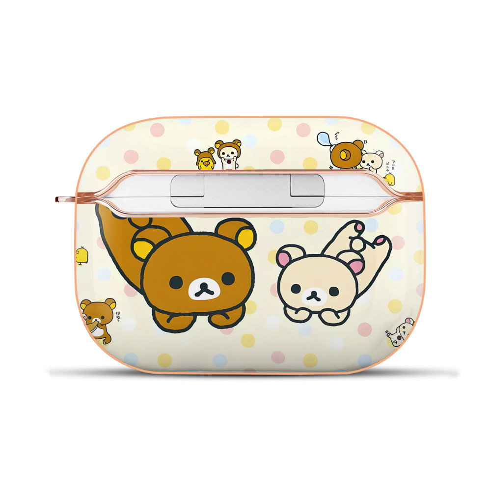（画像用） リラックマ リラックマ キイロイトリ Rilakkuma Korilakkuma Kiiroitori 【AirPods Pro用】ハードシェル保護ケース｜耐衝撃・防指紋・カラビナ付き商品仕様