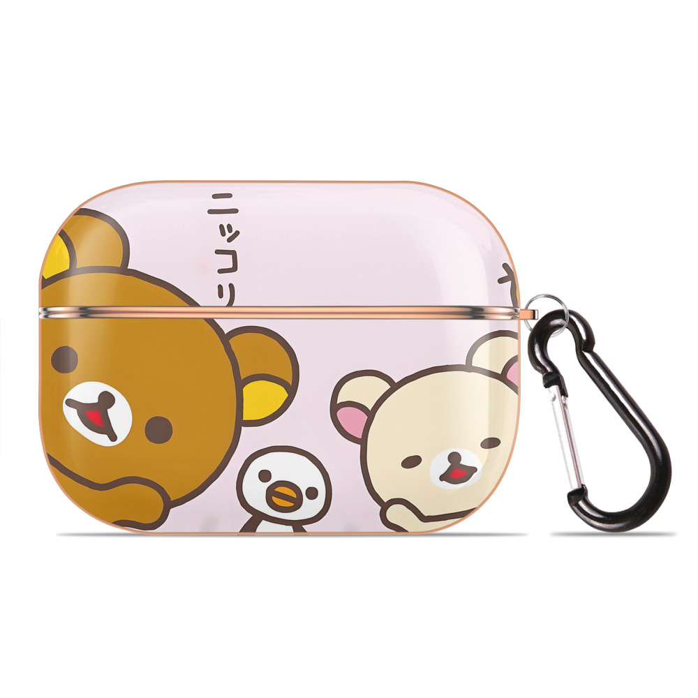 （画像用） リラックマ リラックマ キイロイトリ Rilakkuma Korilakkuma Kiiroitori 【AirPods Pro用】ハードシェル保護ケース｜耐衝撃・防指紋・カラビナ付き商品仕様