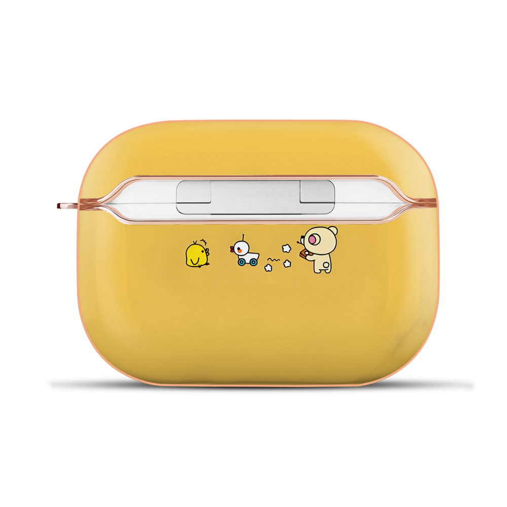 （画像用） リラックマ リラックマ キイロイトリ Rilakkuma Korilakkuma Kiiroitori 【AirPods Pro用】ハードシェル保護ケース｜耐衝撃・防指紋・カラビナ付き商品仕様