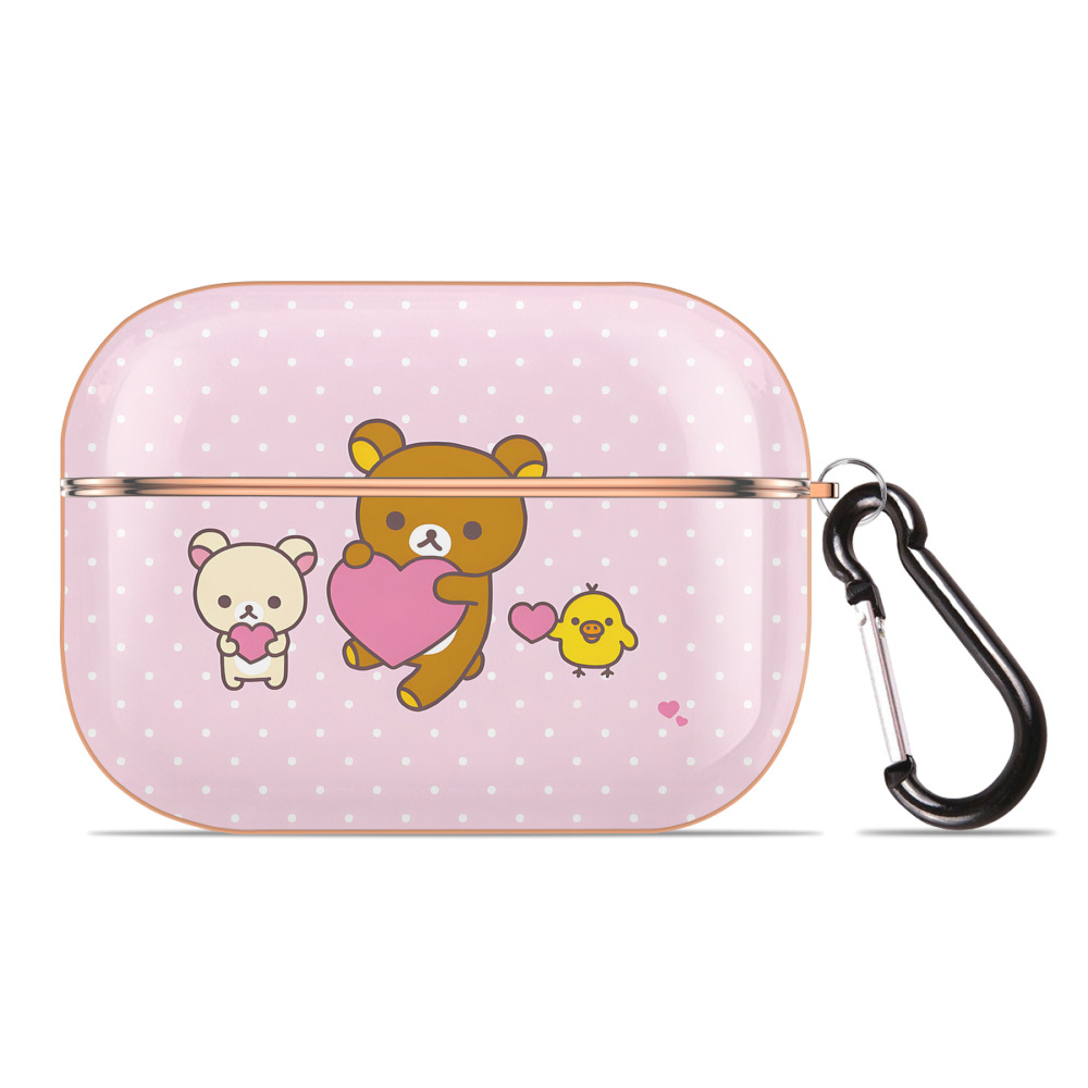 （画像用） リラックマ リラックマ キイロイトリ Rilakkuma Korilakkuma Kiiroitori 【AirPods Pro用】ハードシェル保護ケース｜耐衝撃・防指紋・カラビナ付き商品仕様