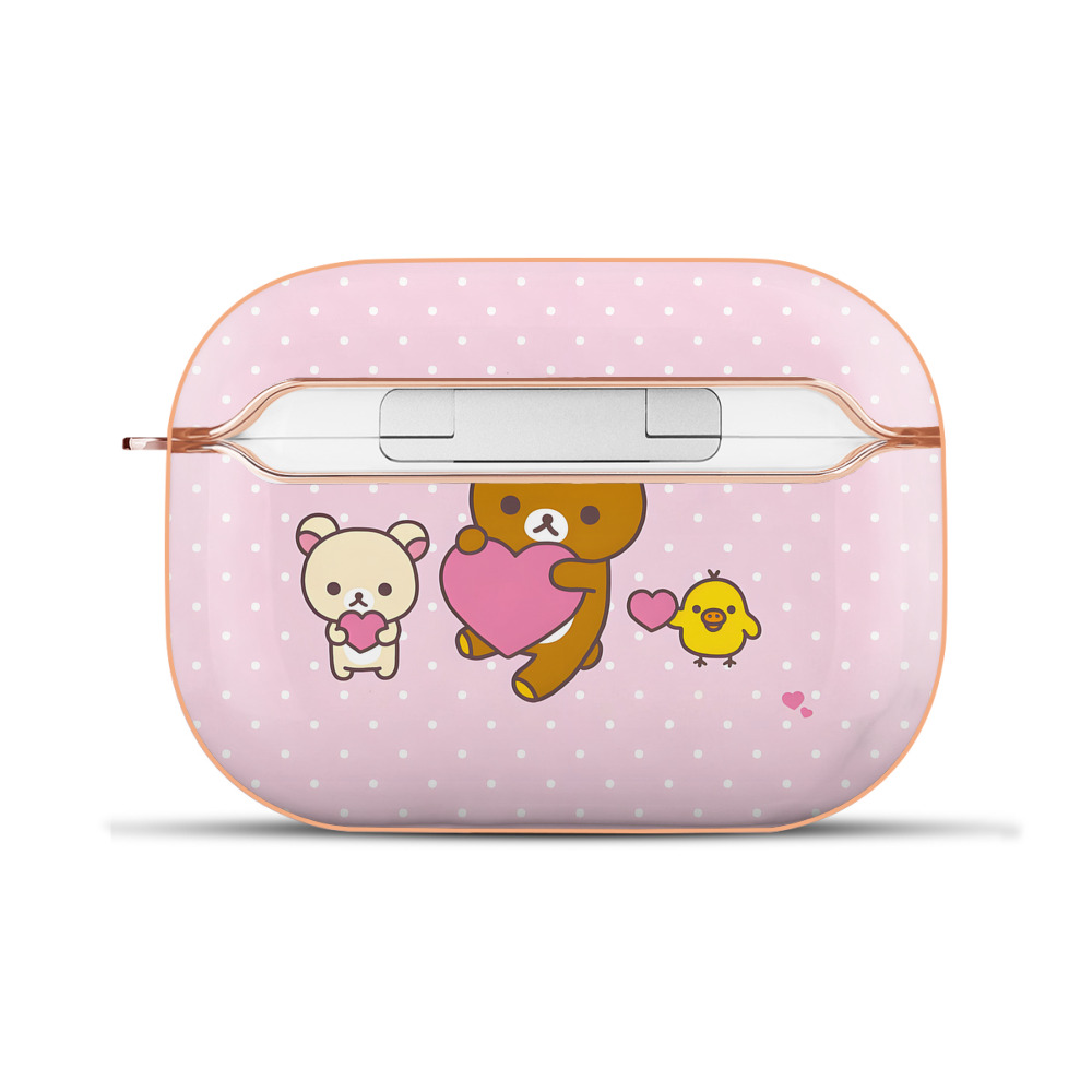 （画像用） リラックマ リラックマ キイロイトリ Rilakkuma Korilakkuma Kiiroitori 【AirPods Pro用】ハードシェル保護ケース｜耐衝撃・防指紋・カラビナ付き商品仕様
