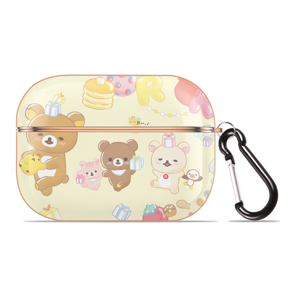 （画像用） リラックマ リラックマ キイロイトリ Rilakkuma Korilakkuma Kiiroitori 【AirPods Pro用】ハードシェル保護ケース｜耐衝撃・防指紋・カラビナ付き商品仕様