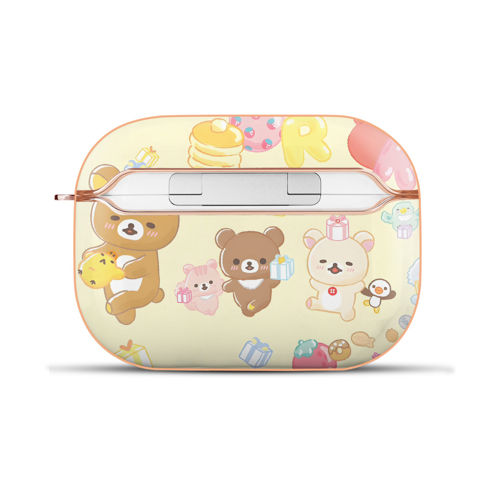 （画像用） リラックマ リラックマ キイロイトリ Rilakkuma Korilakkuma Kiiroitori 【AirPods Pro用】ハードシェル保護ケース｜耐衝撃・防指紋・カラビナ付き商品仕様
