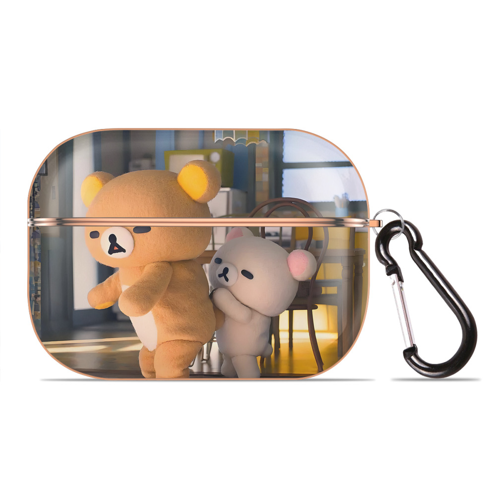 （画像用） リラックマ リラックマ キイロイトリ Rilakkuma Korilakkuma Kiiroitori 【AirPods Pro用】ハードシェル保護ケース｜耐衝撃・防指紋・カラビナ付き商品仕様