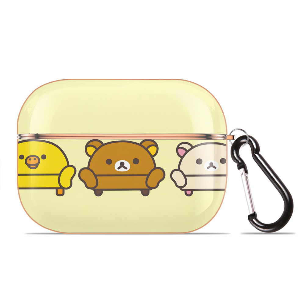 （画像用） リラックマ リラックマ キイロイトリ Rilakkuma Korilakkuma Kiiroitori 【AirPods Pro用】ハードシェル保護ケース｜耐衝撃・防指紋・カラビナ付き商品仕様
