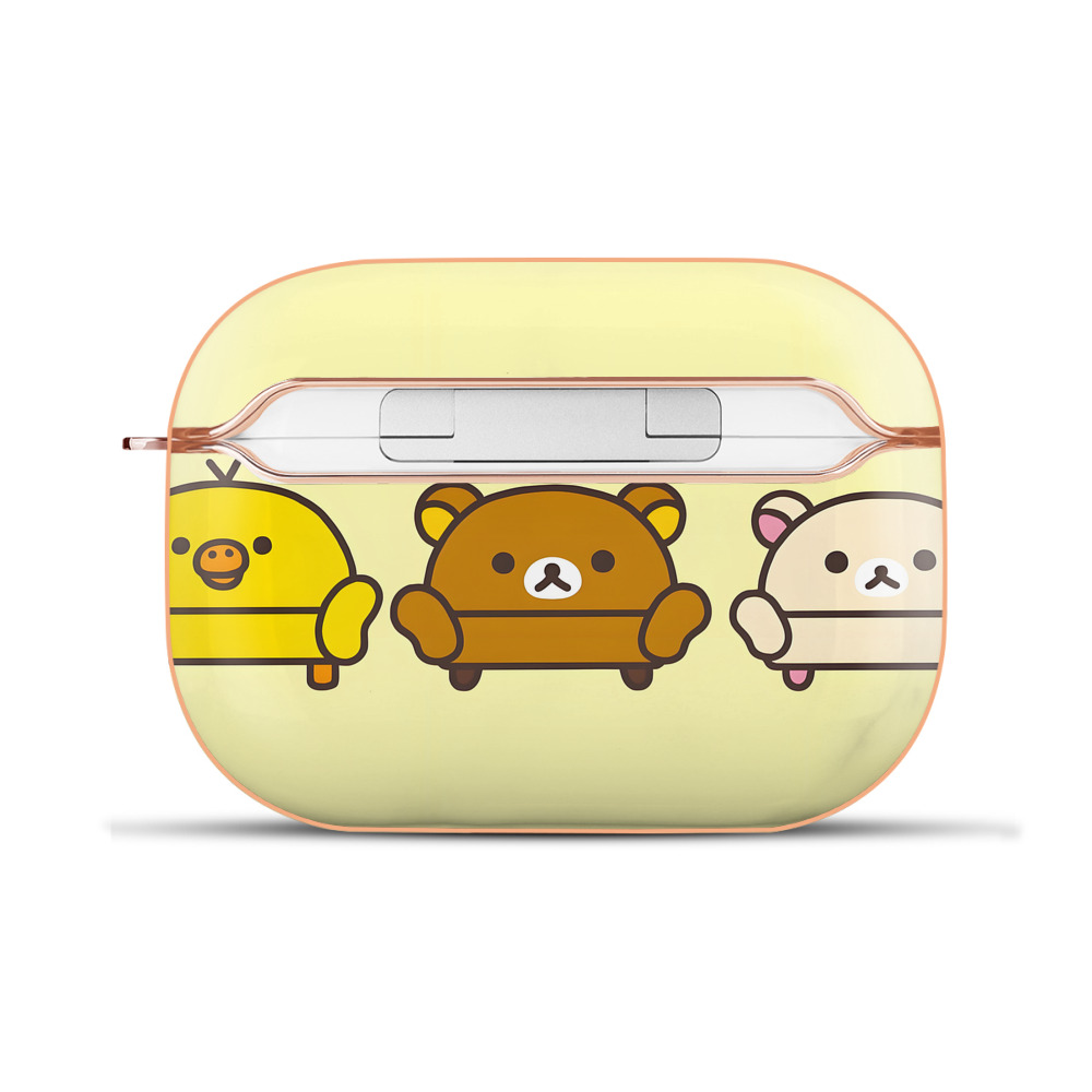 （画像用） リラックマ リラックマ キイロイトリ Rilakkuma Korilakkuma Kiiroitori 【AirPods Pro用】ハードシェル保護ケース｜耐衝撃・防指紋・カラビナ付き商品仕様