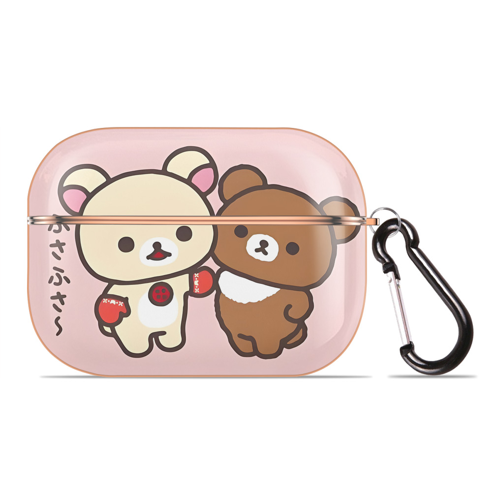 （画像用） リラックマ リラックマ キイロイトリ Rilakkuma Korilakkuma Kiiroitori 【AirPods Pro用】ハードシェル保護ケース｜耐衝撃・防指紋・カラビナ付き商品仕様