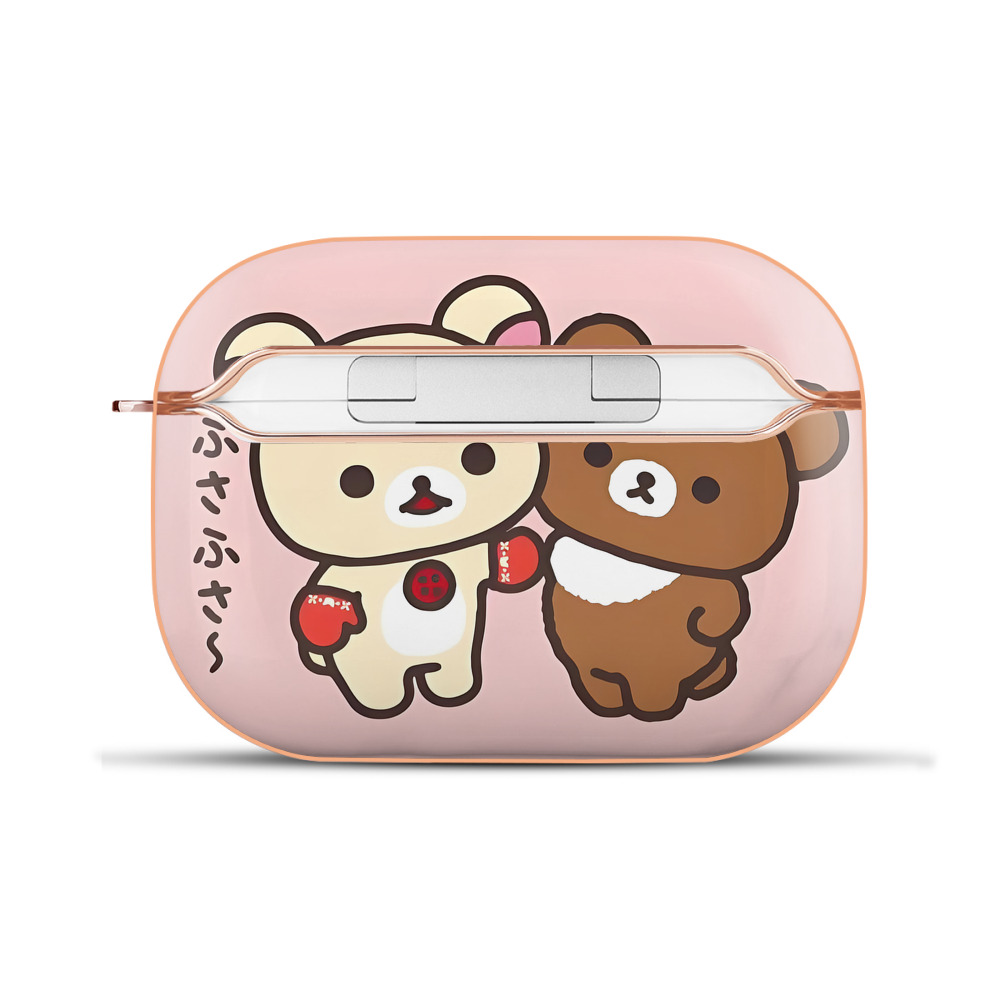 （画像用） リラックマ リラックマ キイロイトリ Rilakkuma Korilakkuma Kiiroitori 【AirPods Pro用】ハードシェル保護ケース｜耐衝撃・防指紋・カラビナ付き商品仕様