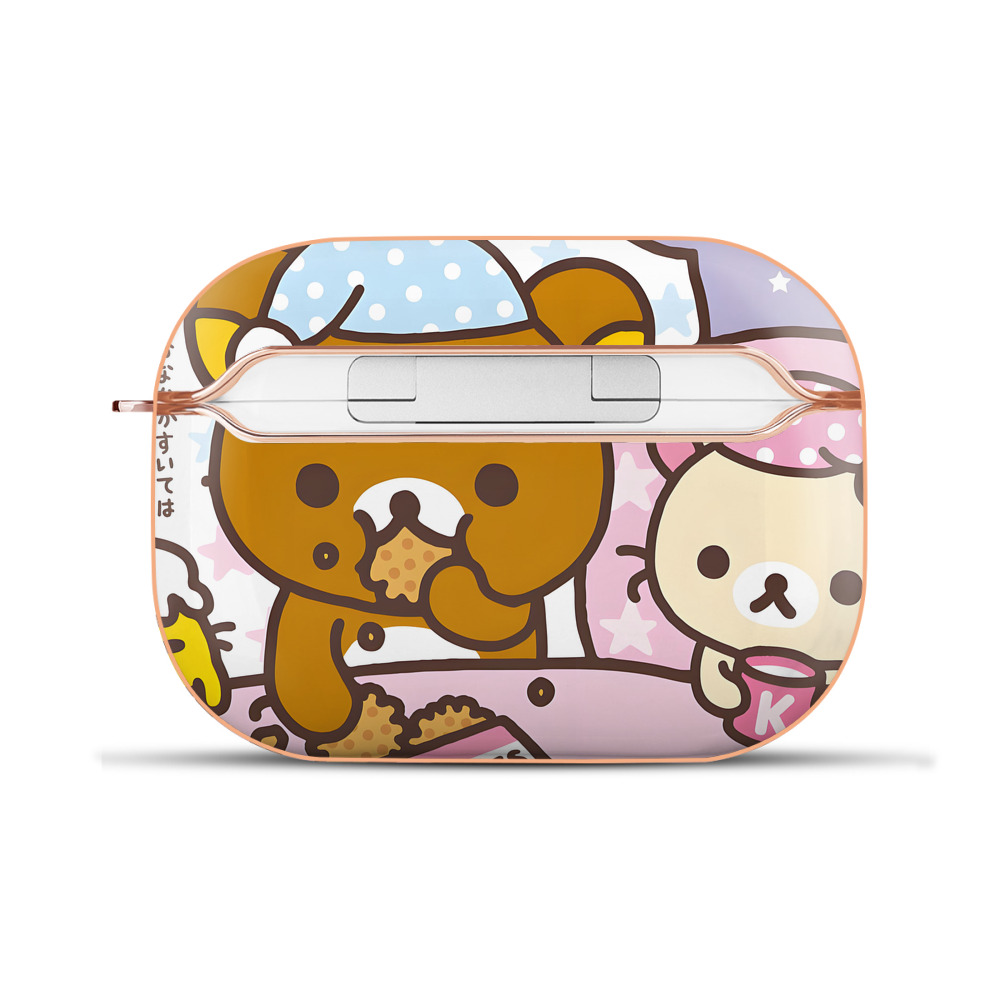 （画像用） リラックマ リラックマ キイロイトリ Rilakkuma Korilakkuma Kiiroitori 【AirPods Pro用】ハードシェル保護ケース｜耐衝撃・防指紋・カラビナ付き商品仕様