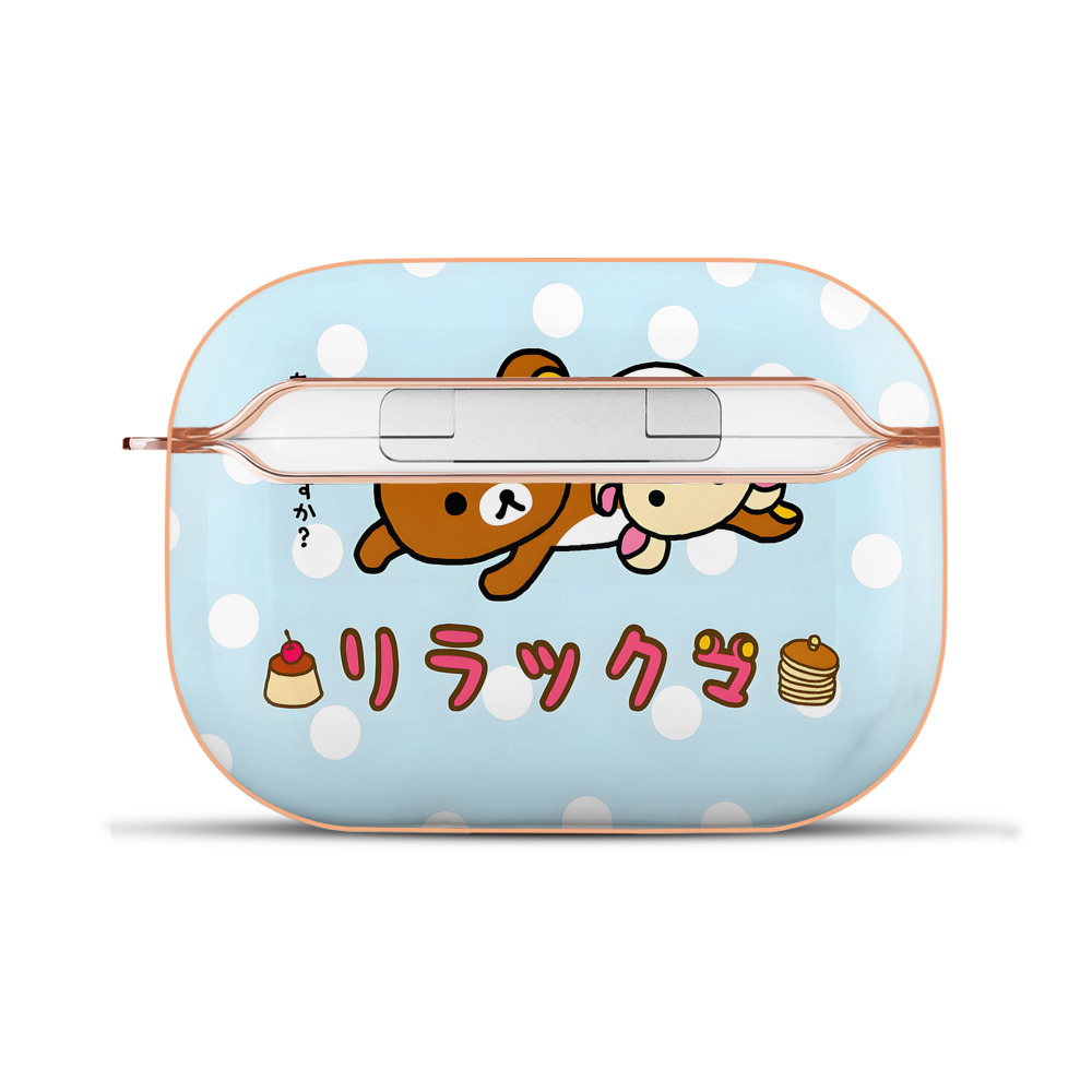 （画像用） リラックマ リラックマ キイロイトリ Rilakkuma Korilakkuma Kiiroitori 【AirPods Pro用】ハードシェル保護ケース｜耐衝撃・防指紋・カラビナ付き商品仕様