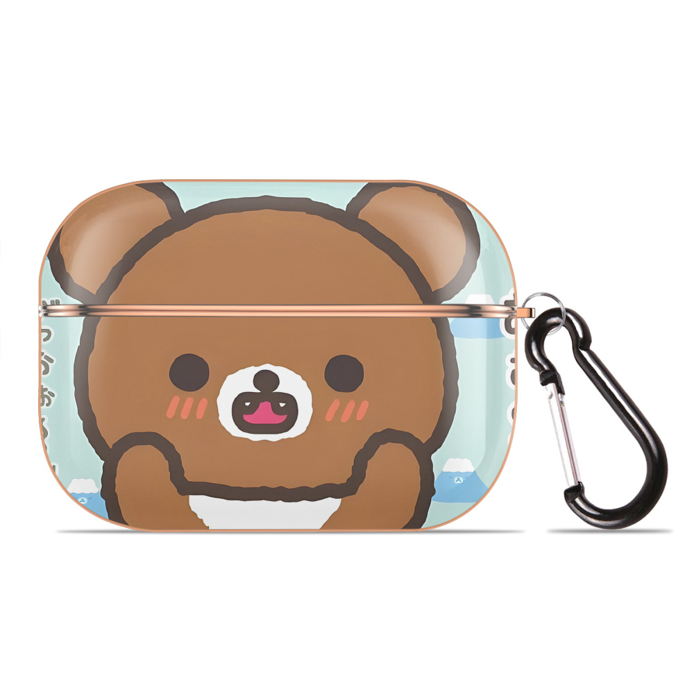 （画像用） リラックマ リラックマ キイロイトリ Rilakkuma Korilakkuma Kiiroitori 【AirPods Pro用】ハードシェル保護ケース｜耐衝撃・防指紋・カラビナ付き商品仕様