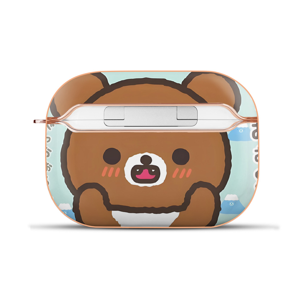 （画像用） リラックマ リラックマ キイロイトリ Rilakkuma Korilakkuma Kiiroitori 【AirPods Pro用】ハードシェル保護ケース｜耐衝撃・防指紋・カラビナ付き商品仕様