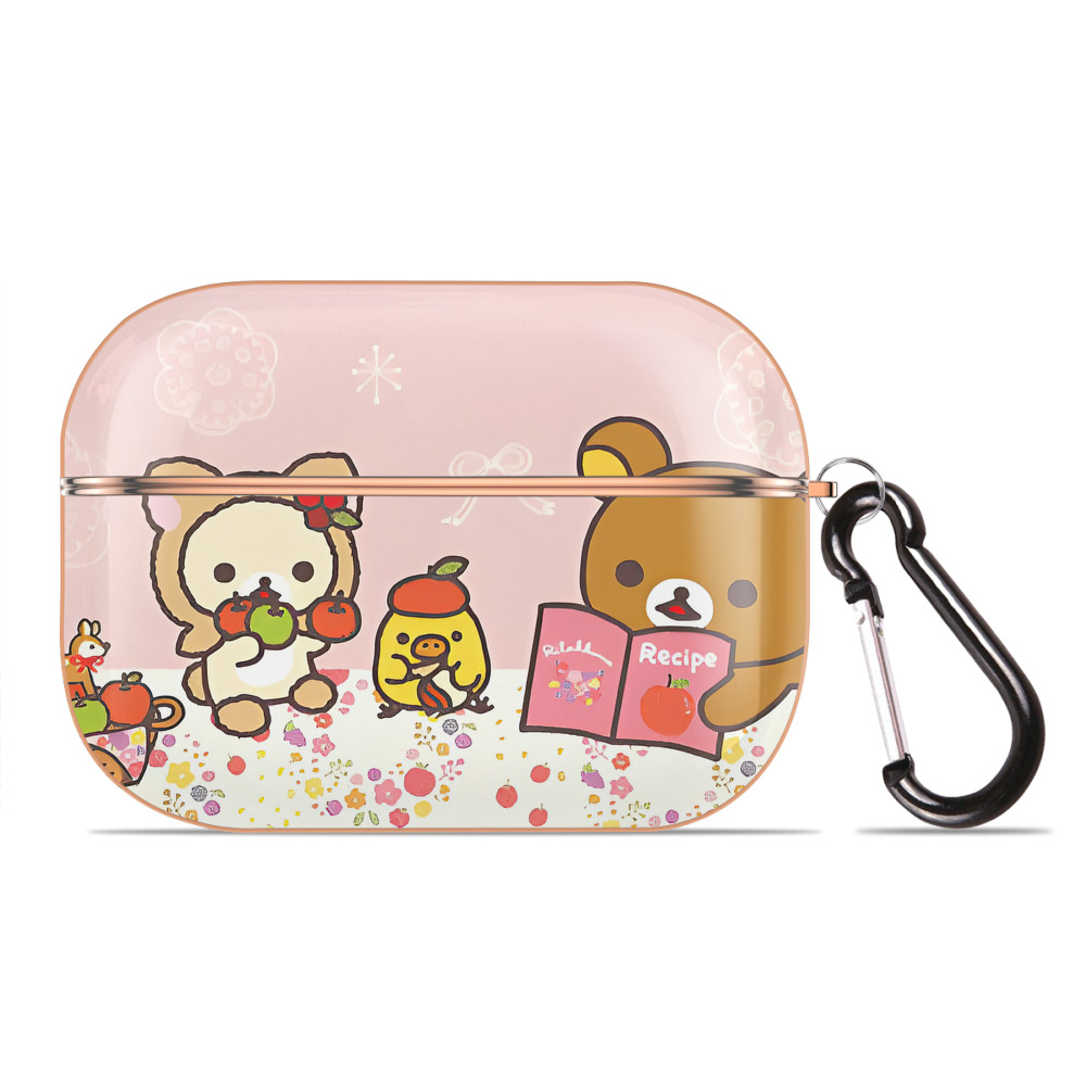 （画像用） リラックマ リラックマ キイロイトリ Rilakkuma Korilakkuma Kiiroitori 【AirPods Pro用】ハードシェル保護ケース｜耐衝撃・防指紋・カラビナ付き商品仕様