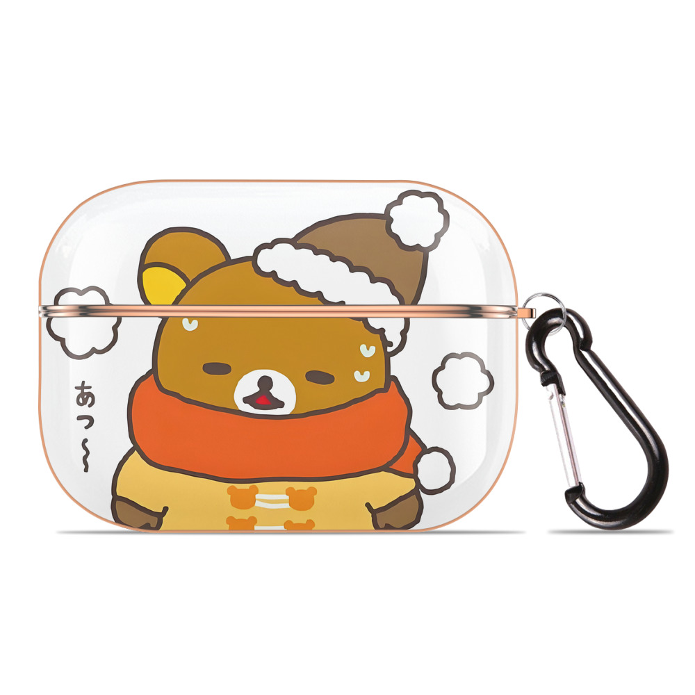 （画像用） リラックマ リラックマ キイロイトリ Rilakkuma Korilakkuma Kiiroitori 【AirPods Pro用】ハードシェル保護ケース｜耐衝撃・防指紋・カラビナ付き商品仕様