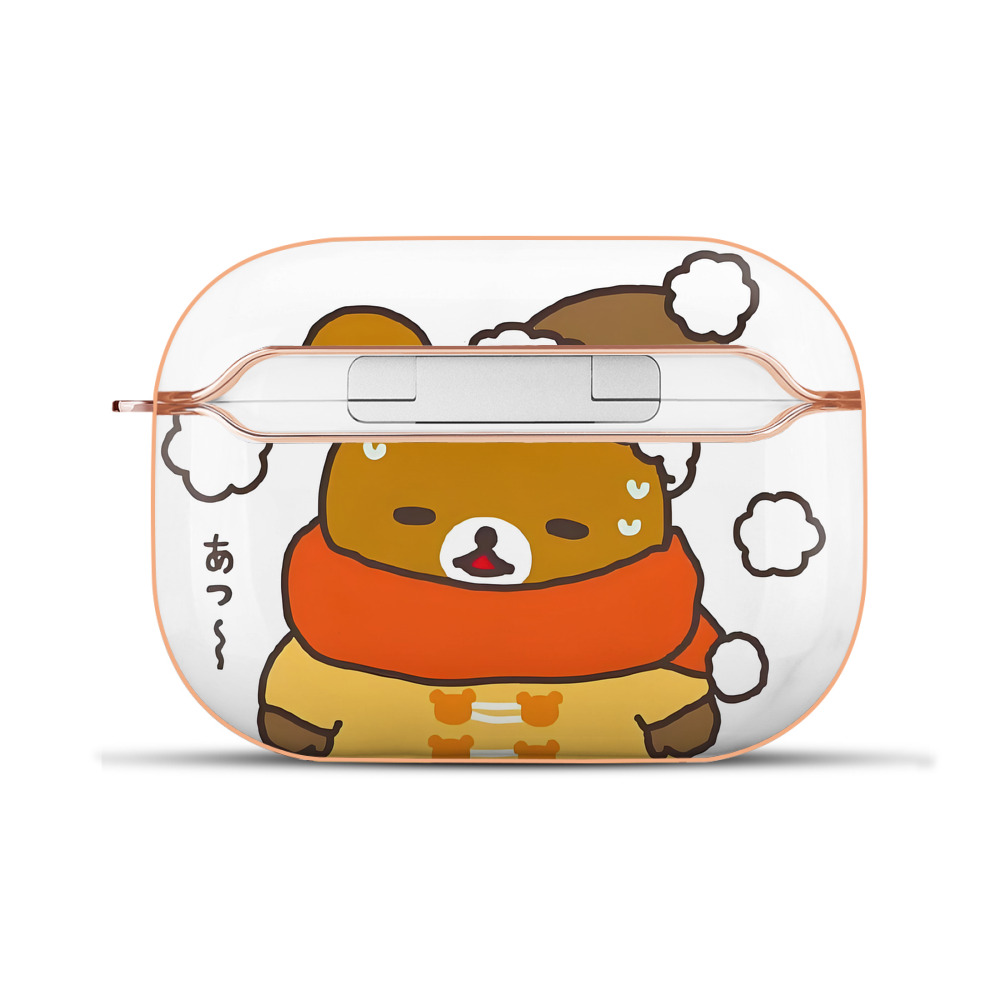 （画像用） リラックマ リラックマ キイロイトリ Rilakkuma Korilakkuma Kiiroitori 【AirPods Pro用】ハードシェル保護ケース｜耐衝撃・防指紋・カラビナ付き商品仕様
