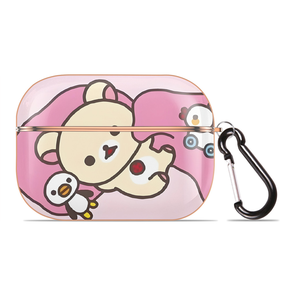 （画像用） リラックマ リラックマ キイロイトリ Rilakkuma Korilakkuma Kiiroitori 【AirPods Pro用】ハードシェル保護ケース｜耐衝撃・防指紋・カラビナ付き商品仕様