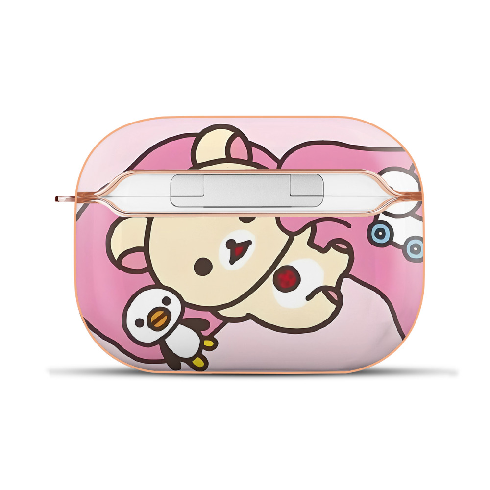 （画像用） リラックマ リラックマ キイロイトリ Rilakkuma Korilakkuma Kiiroitori 【AirPods Pro用】ハードシェル保護ケース｜耐衝撃・防指紋・カラビナ付き商品仕様