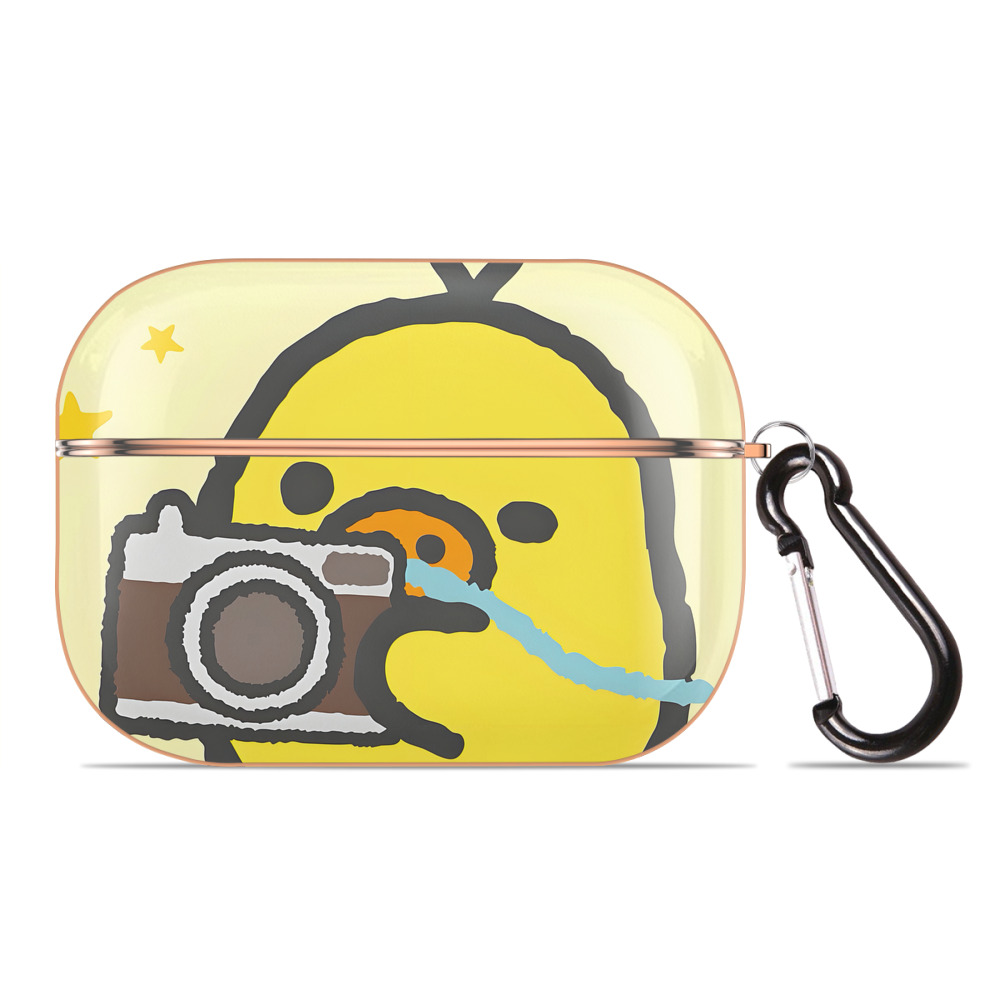 （画像用） リラックマ リラックマ キイロイトリ Rilakkuma Korilakkuma Kiiroitori 【AirPods Pro用】ハードシェル保護ケース｜耐衝撃・防指紋・カラビナ付き商品仕様