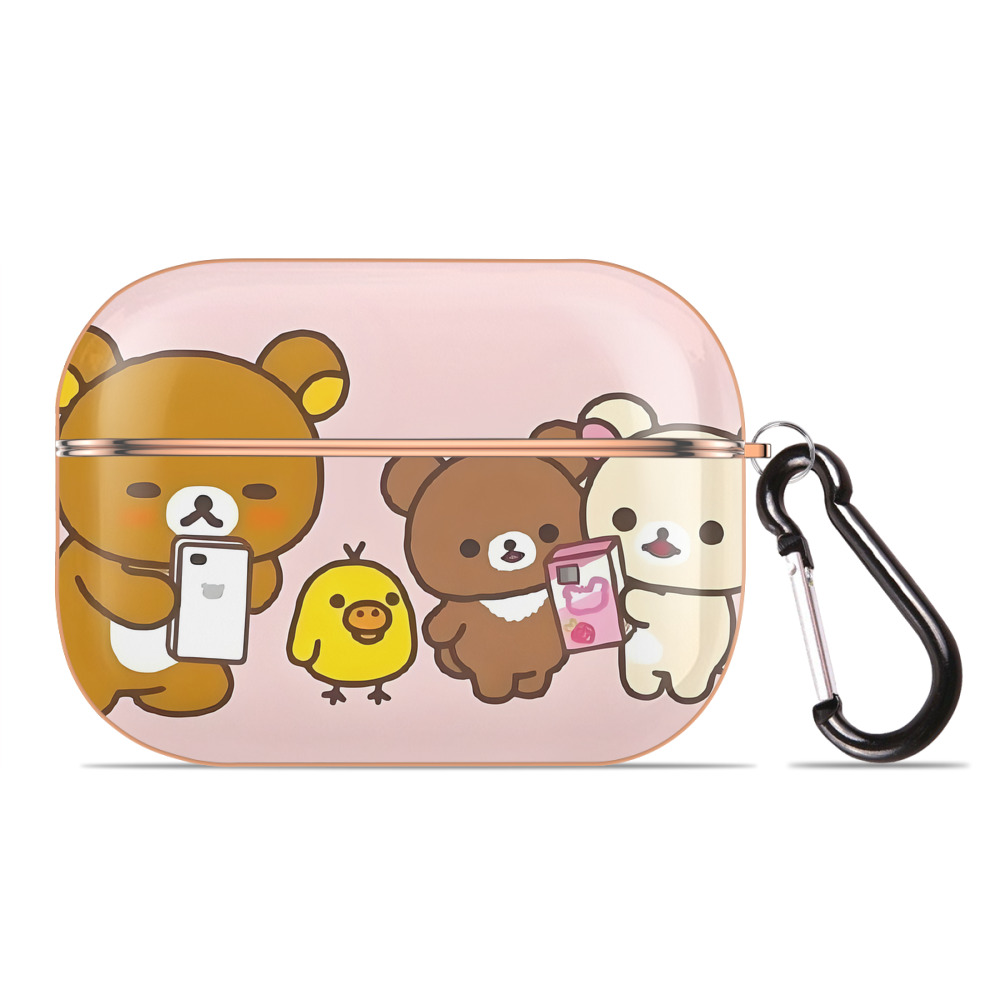 （画像用） リラックマ リラックマ キイロイトリ Rilakkuma Korilakkuma Kiiroitori 【AirPods Pro用】ハードシェル保護ケース｜耐衝撃・防指紋・カラビナ付き商品仕様