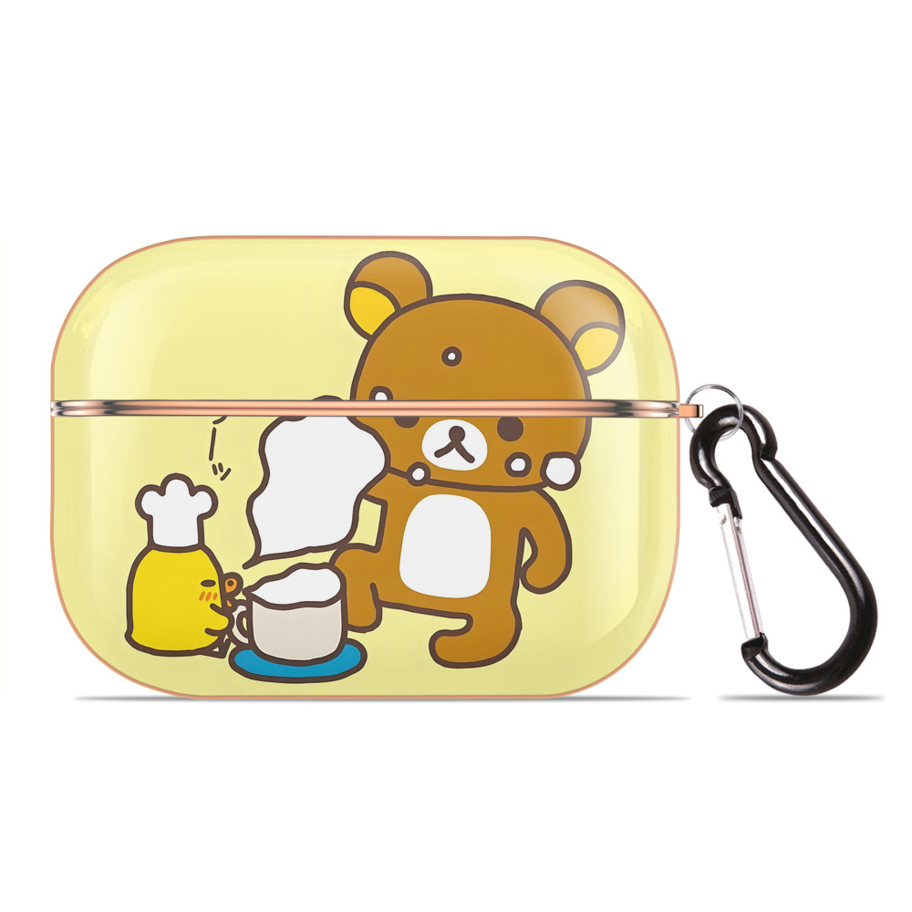 （画像用） リラックマ リラックマ キイロイトリ Rilakkuma Korilakkuma Kiiroitori 【AirPods Pro用】ハードシェル保護ケース｜耐衝撃・防指紋・カラビナ付き商品仕様