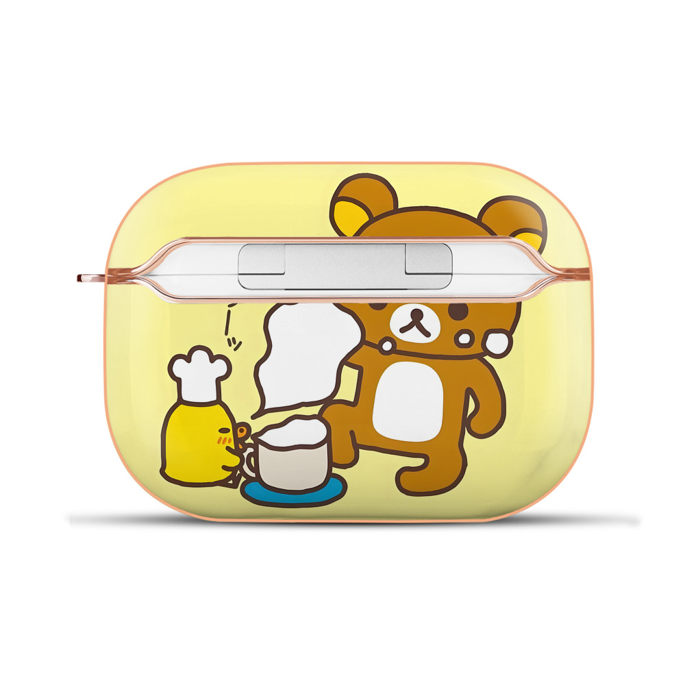 （画像用） リラックマ リラックマ キイロイトリ Rilakkuma Korilakkuma Kiiroitori 【AirPods Pro用】ハードシェル保護ケース｜耐衝撃・防指紋・カラビナ付き商品仕様