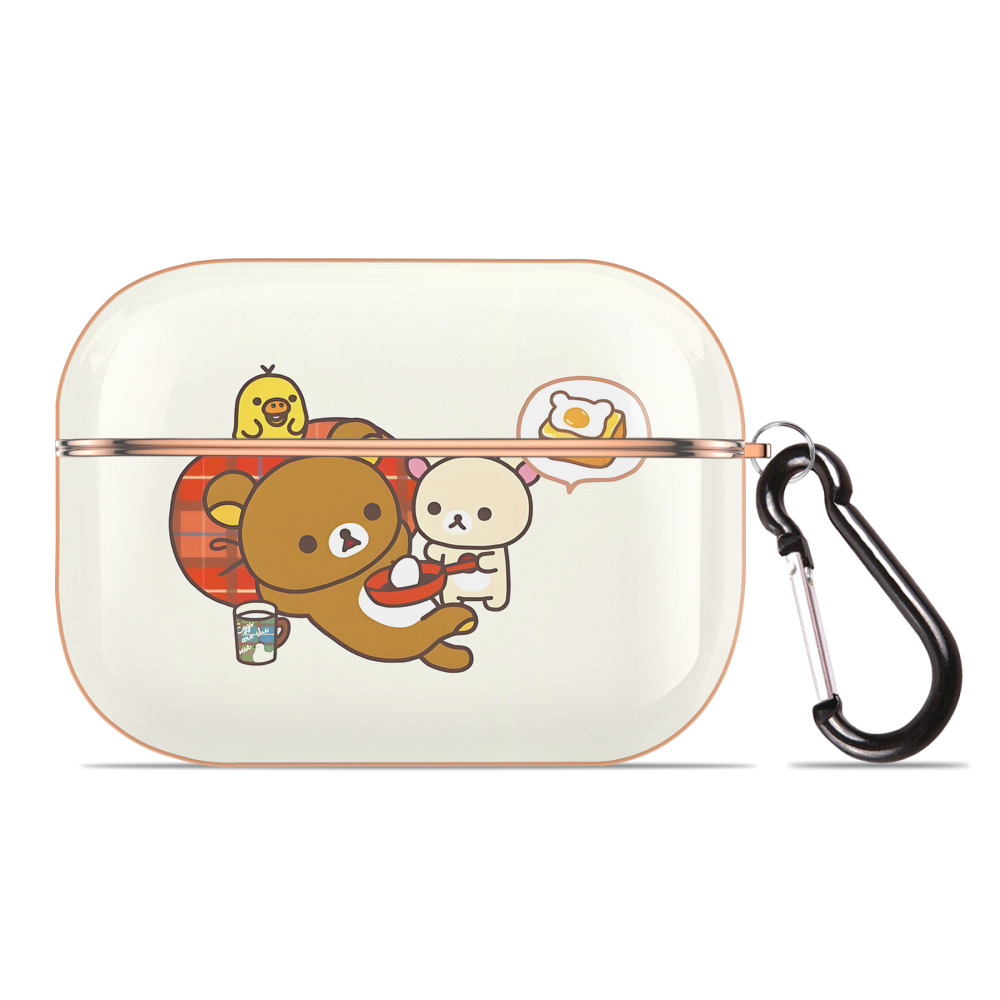 （画像用） リラックマ リラックマ キイロイトリ Rilakkuma Korilakkuma Kiiroitori 【AirPods Pro用】ハードシェル保護ケース｜耐衝撃・防指紋・カラビナ付き商品仕様