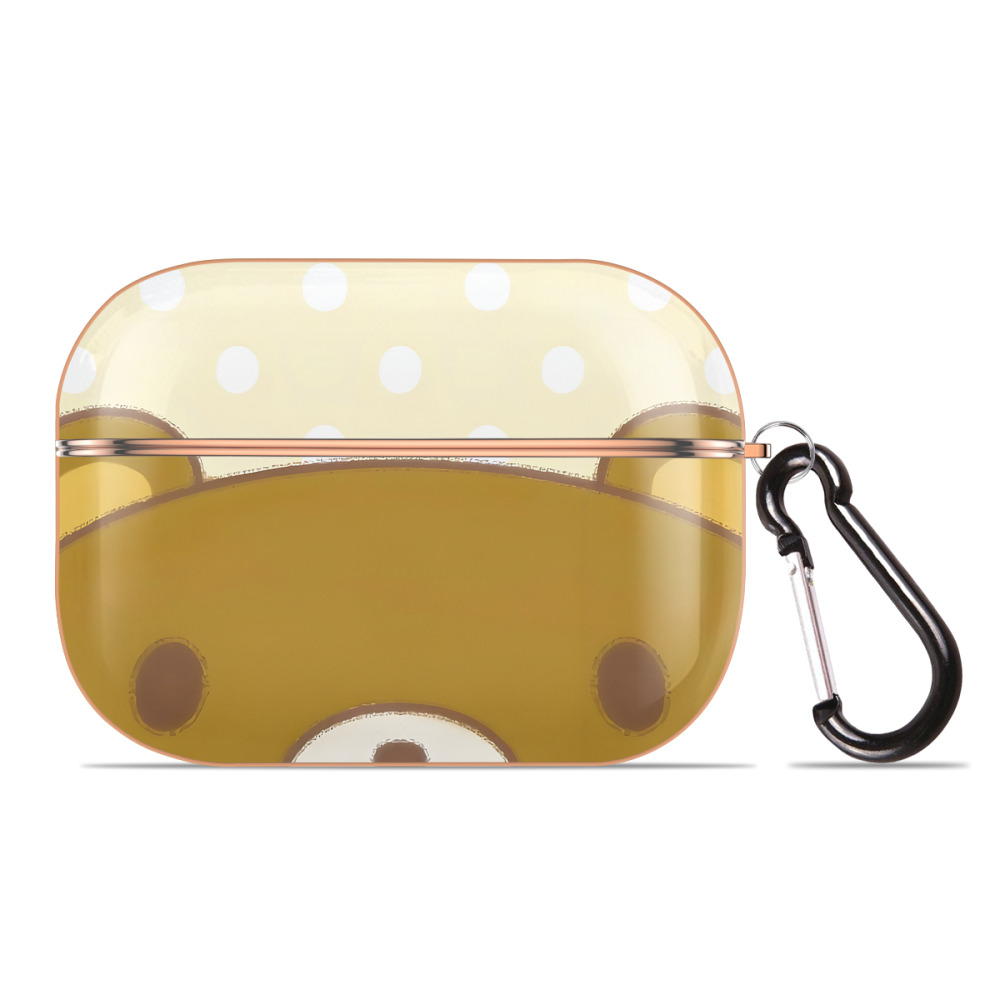 （画像用） リラックマ リラックマ キイロイトリ Rilakkuma Korilakkuma Kiiroitori 【AirPods Pro用】ハードシェル保護ケース｜耐衝撃・防指紋・カラビナ付き商品仕様