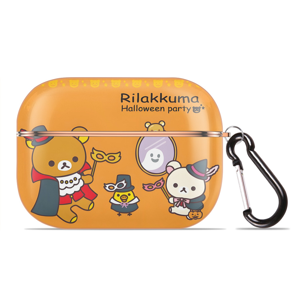 （画像用） リラックマ リラックマ キイロイトリ Rilakkuma Korilakkuma Kiiroitori 【AirPods Pro用】ハードシェル保護ケース｜耐衝撃・防指紋・カラビナ付き商品仕様