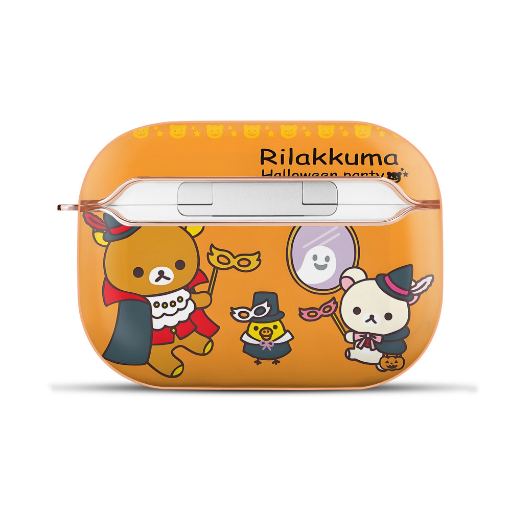 （画像用） リラックマ リラックマ キイロイトリ Rilakkuma Korilakkuma Kiiroitori 【AirPods Pro用】ハードシェル保護ケース｜耐衝撃・防指紋・カラビナ付き商品仕様