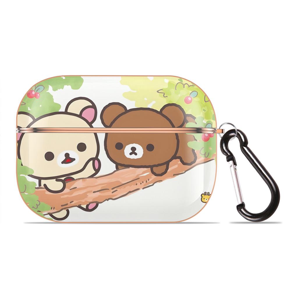 （画像用） リラックマ リラックマ キイロイトリ Rilakkuma Korilakkuma Kiiroitori 【AirPods Pro用】ハードシェル保護ケース｜耐衝撃・防指紋・カラビナ付き商品仕様