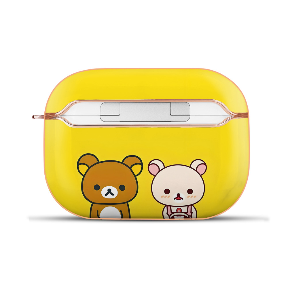 （画像用） リラックマ リラックマ キイロイトリ Rilakkuma Korilakkuma Kiiroitori 【AirPods Pro用】ハードシェル保護ケース｜耐衝撃・防指紋・カラビナ付き商品仕様
