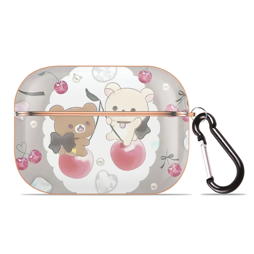 （画像用） リラックマ リラックマ キイロイトリ Rilakkuma Korilakkuma Kiiroitori 【AirPods Pro用】ハードシェル保護ケース｜耐衝撃・防指紋・カラビナ付き商品仕様
