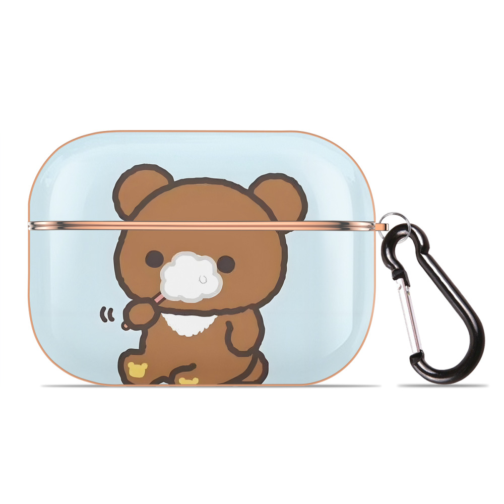 （画像用） リラックマ リラックマ キイロイトリ Rilakkuma Korilakkuma Kiiroitori 【AirPods Pro用】ハードシェル保護ケース｜耐衝撃・防指紋・カラビナ付き商品仕様