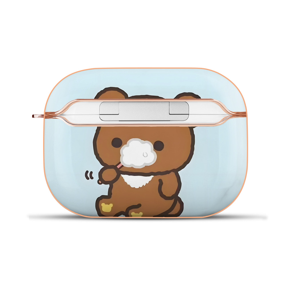 （画像用） リラックマ リラックマ キイロイトリ Rilakkuma Korilakkuma Kiiroitori 【AirPods Pro用】ハードシェル保護ケース｜耐衝撃・防指紋・カラビナ付き商品仕様