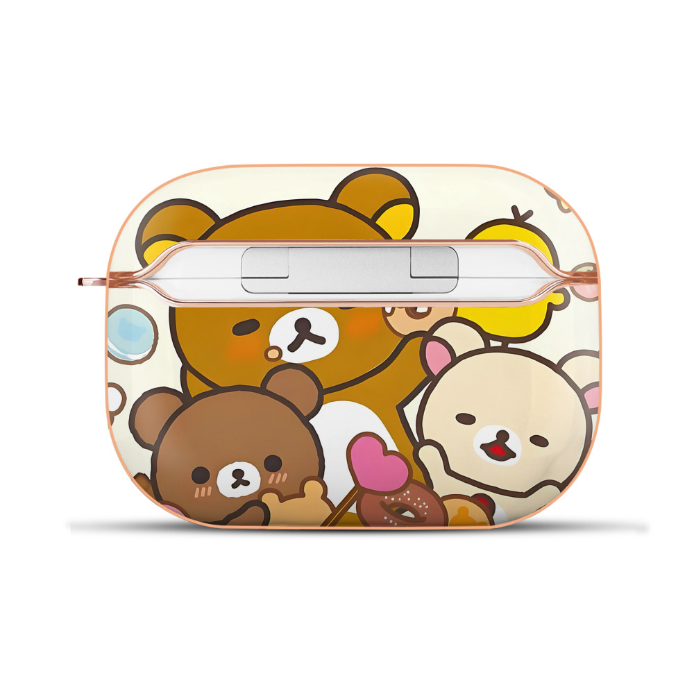 （画像用） リラックマ リラックマ キイロイトリ Rilakkuma Korilakkuma Kiiroitori 【AirPods Pro用】ハードシェル保護ケース｜耐衝撃・防指紋・カラビナ付き商品仕様