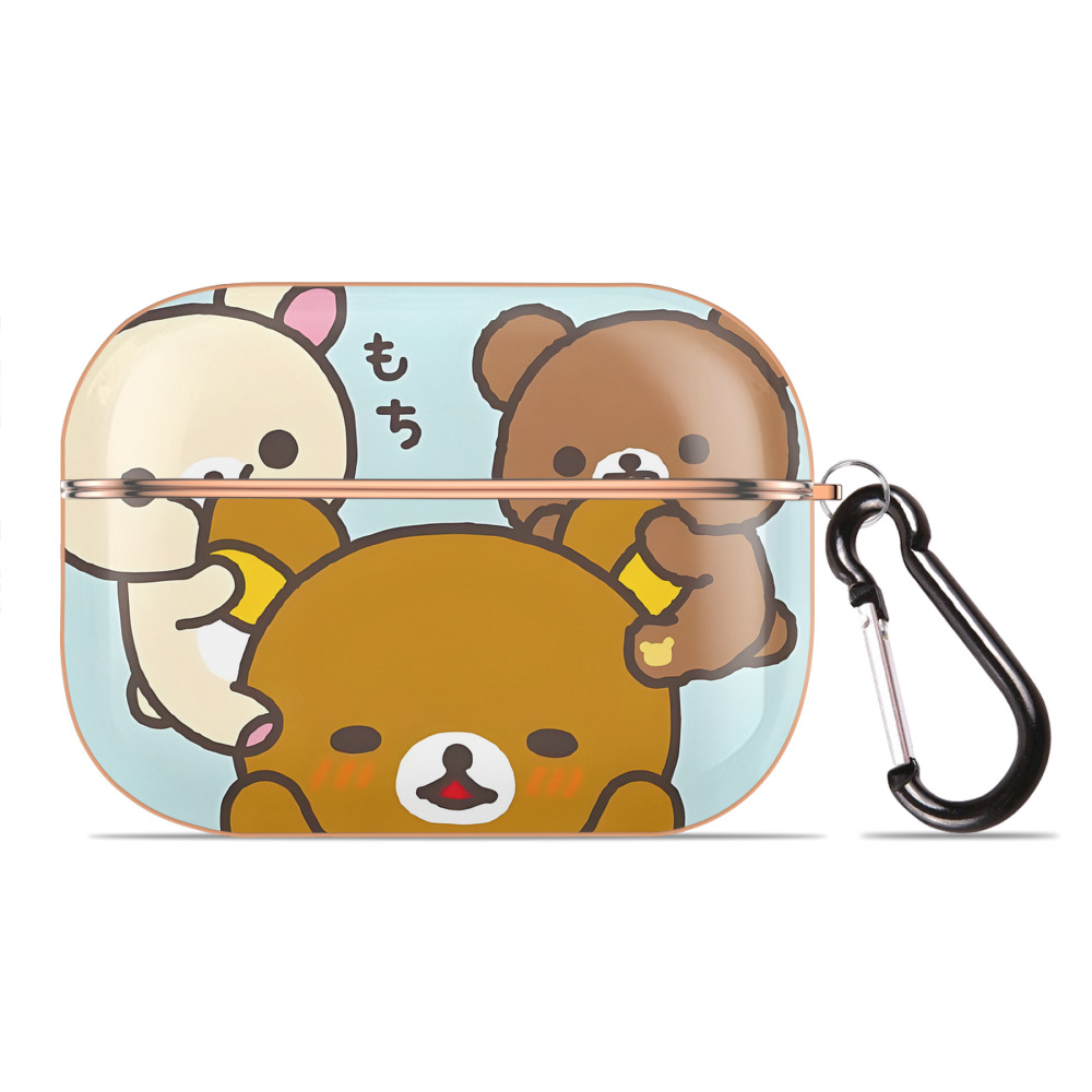 （画像用） リラックマ リラックマ キイロイトリ Rilakkuma Korilakkuma Kiiroitori 【AirPods Pro用】ハードシェル保護ケース｜耐衝撃・防指紋・カラビナ付き商品仕様
