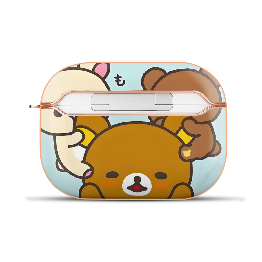（画像用） リラックマ リラックマ キイロイトリ Rilakkuma Korilakkuma Kiiroitori 【AirPods Pro用】ハードシェル保護ケース｜耐衝撃・防指紋・カラビナ付き商品仕様