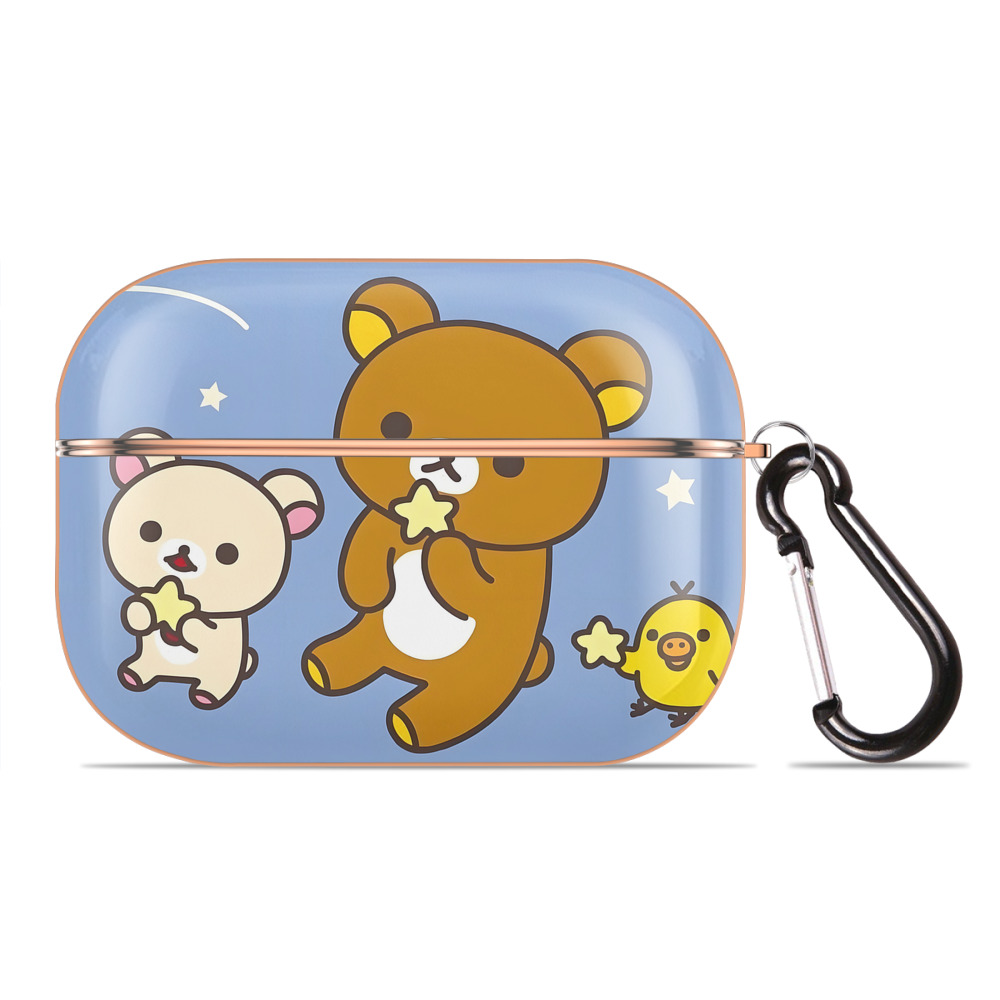 （画像用） リラックマ リラックマ キイロイトリ Rilakkuma Korilakkuma Kiiroitori 【AirPods Pro用】ハードシェル保護ケース｜耐衝撃・防指紋・カラビナ付き商品仕様