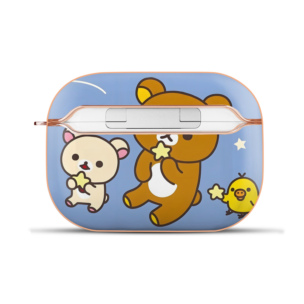 （画像用） リラックマ リラックマ キイロイトリ Rilakkuma Korilakkuma Kiiroitori 【AirPods Pro用】ハードシェル保護ケース｜耐衝撃・防指紋・カラビナ付き商品仕様
