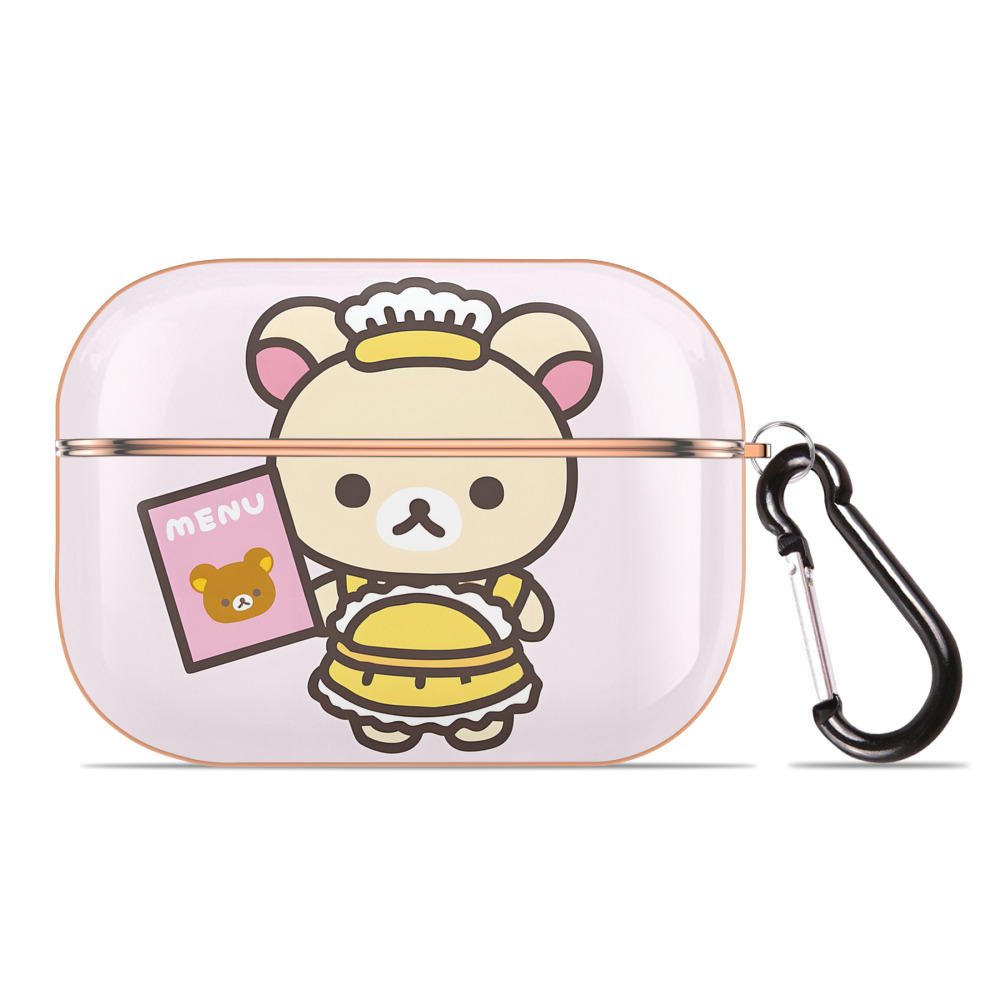（画像用） リラックマ リラックマ キイロイトリ Rilakkuma Korilakkuma Kiiroitori 【AirPods Pro用】ハードシェル保護ケース｜耐衝撃・防指紋・カラビナ付き商品仕様